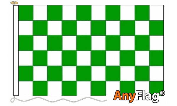 Green and White Check Custom Printed AnyFlag®